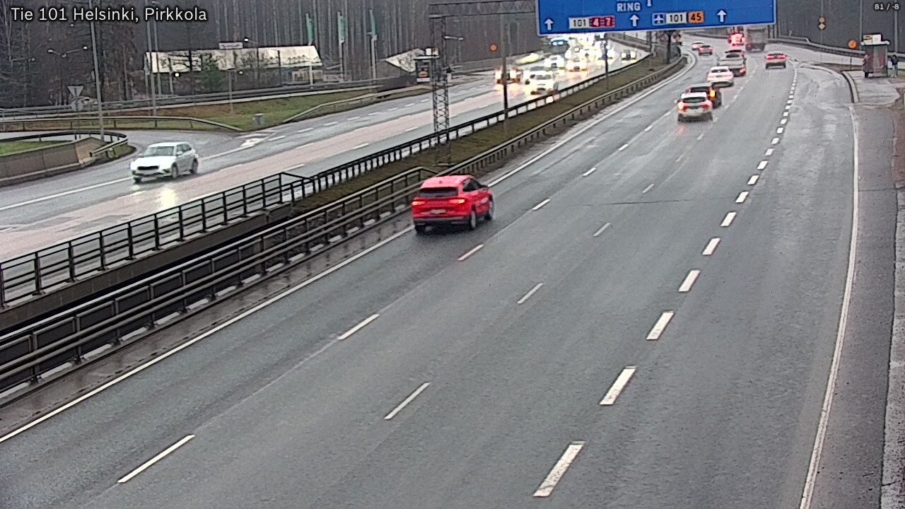 Weather Camera Image Väg 101 Helsingfors Britas, Helsinki, Uusimaa