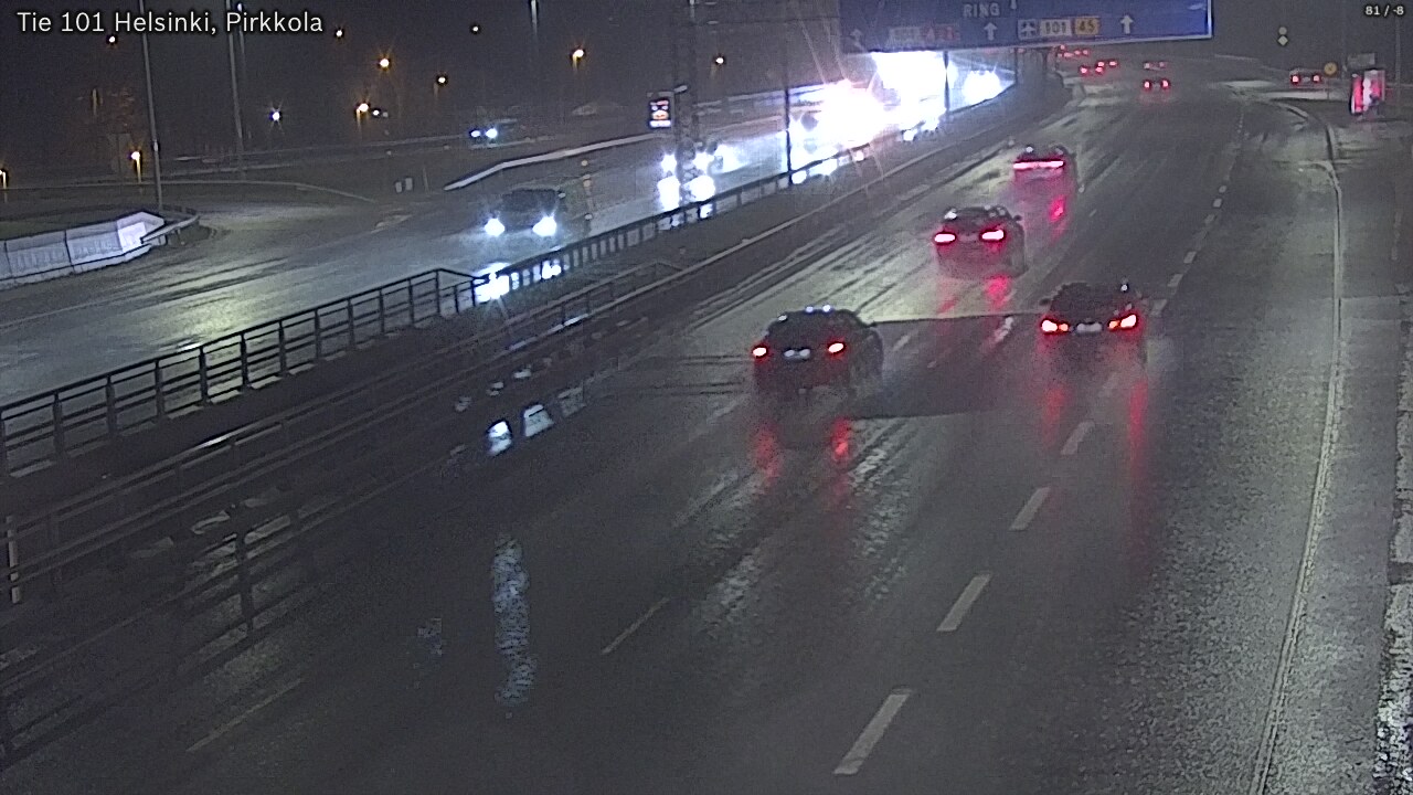 Weather Camera Image Road 101 Helsinki Pirkkola, Helsinki, Uusimaa