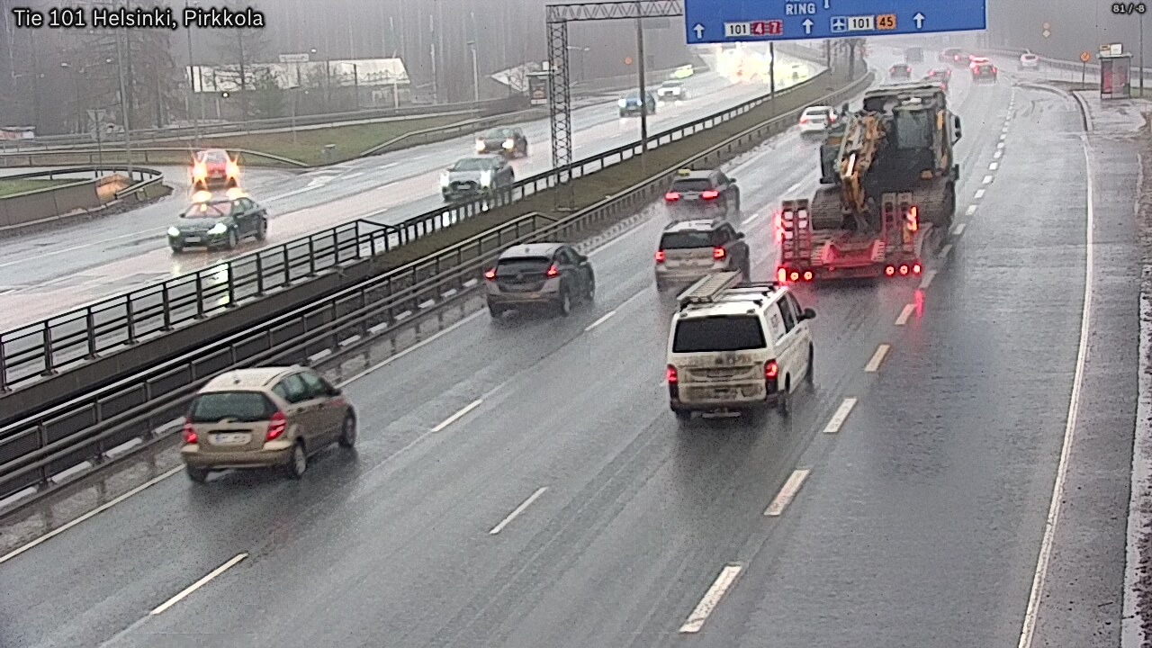 Weather Camera Image Road 101 Helsinki Pirkkola, Helsinki, Uusimaa