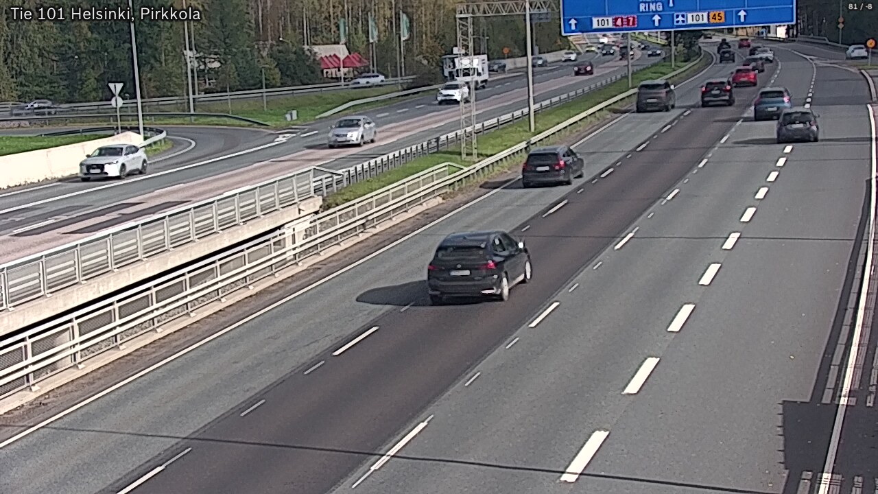 Weather Camera Image Road 101 Helsinki Pirkkola, Helsinki, Uusimaa