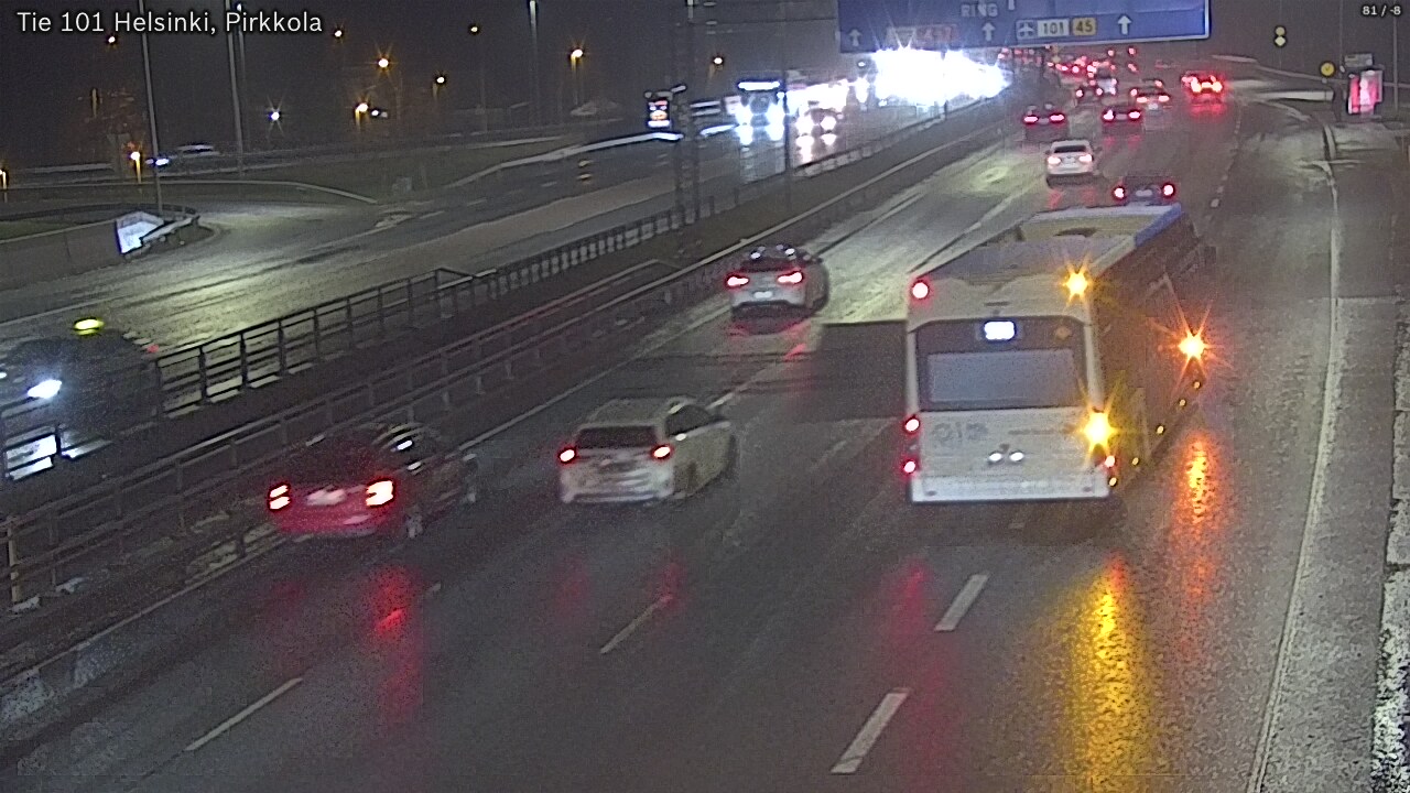 Weather Camera Image Road 101 Helsinki Pirkkola, Helsinki, Uusimaa