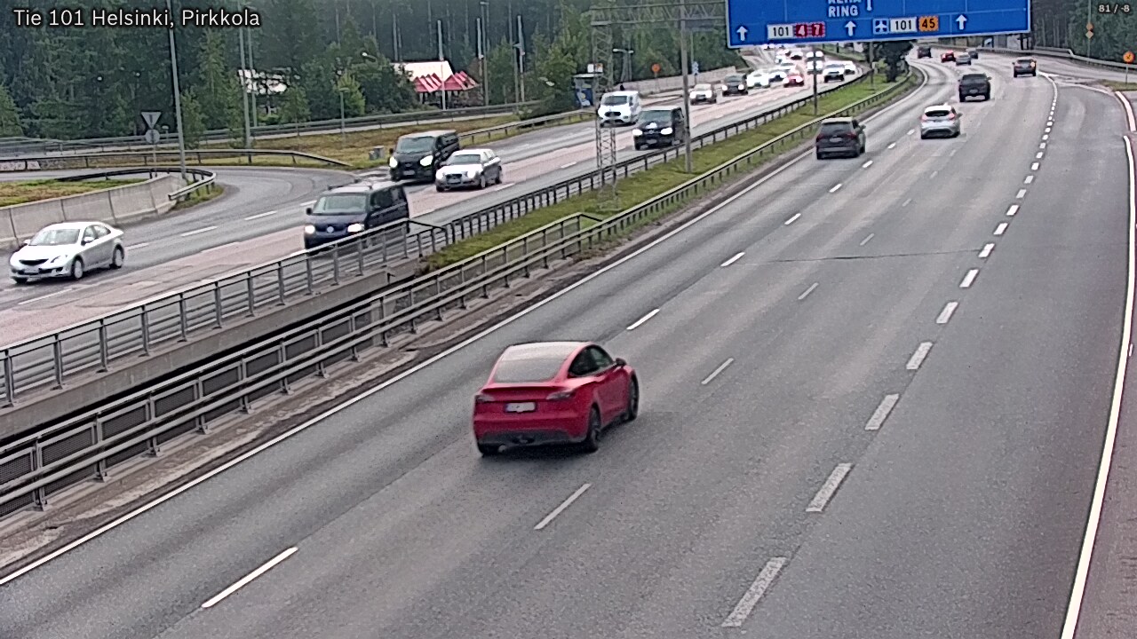Weather Camera Image Road 101 Helsinki Pirkkola, Helsinki, Uusimaa
