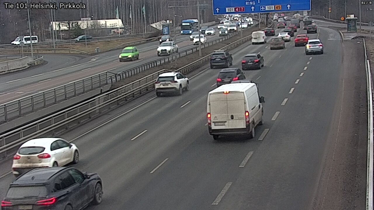 Weather Camera Image Väg 101 Helsingfors Britas, Helsinki, Uusimaa