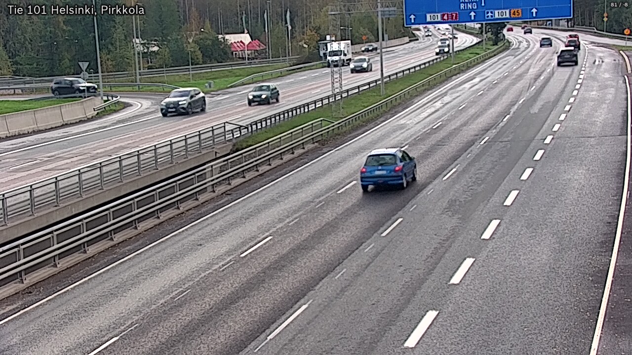 Weather Camera Image Väg 101 Helsingfors Britas, Helsinki, Uusimaa