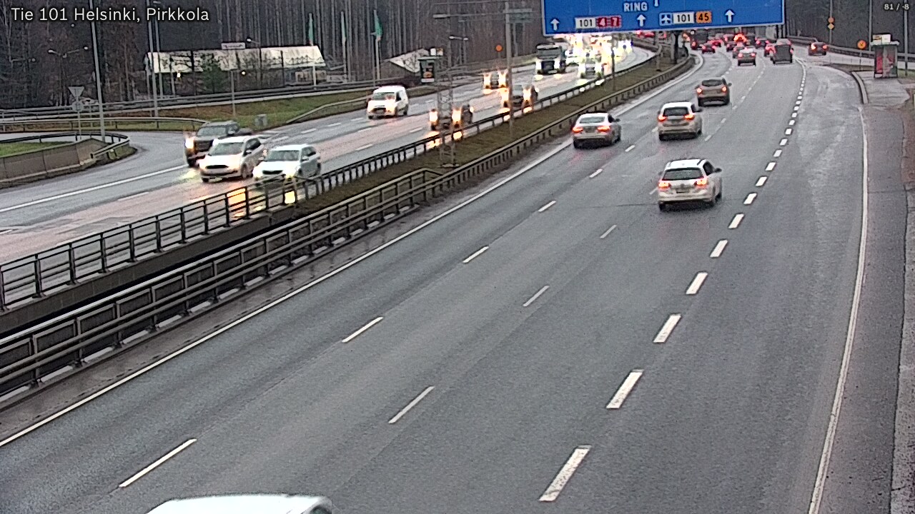Weather Camera Image Väg 101 Helsingfors Britas, Helsinki, Uusimaa