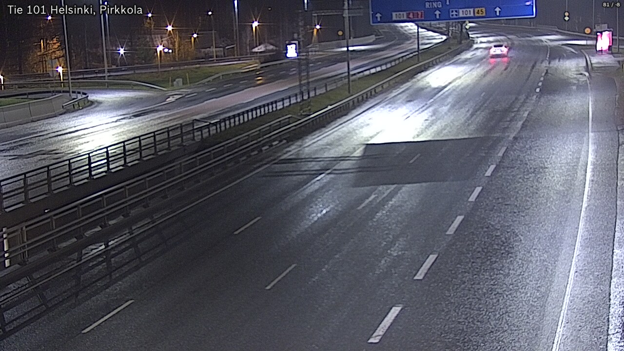 Weather Camera Image Road 101 Helsinki Pirkkola, Helsinki, Uusimaa
