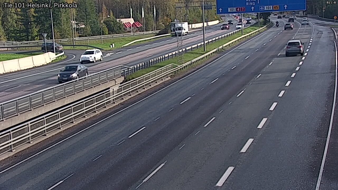 Weather Camera Image Väg 101 Helsingfors Britas, Helsinki, Uusimaa