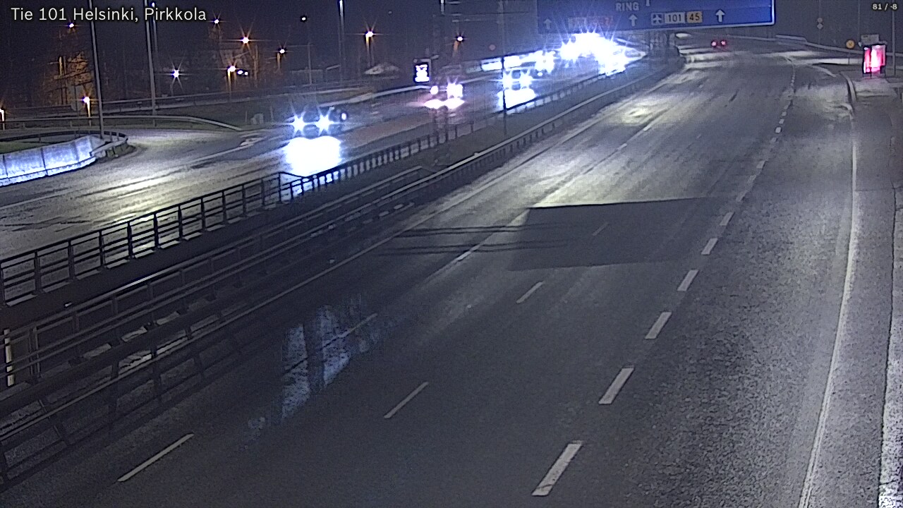 Weather Camera Image Road 101 Helsinki Pirkkola, Helsinki, Uusimaa