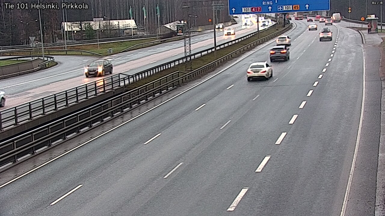 Weather Camera Image Väg 101 Helsingfors Britas, Helsinki, Uusimaa