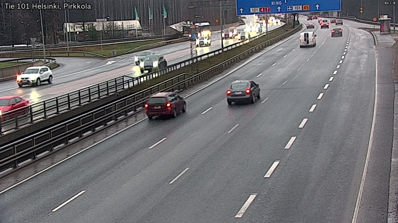 Weather Camera Image Väg 101 Helsingfors Britas, Helsinki, Uusimaa