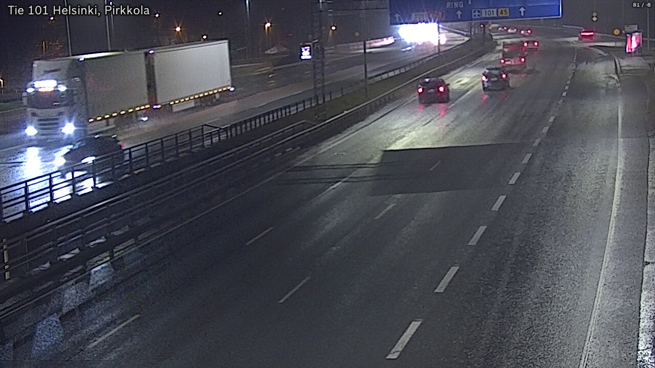 Weather Camera Image Road 101 Helsinki Pirkkola, Helsinki, Uusimaa