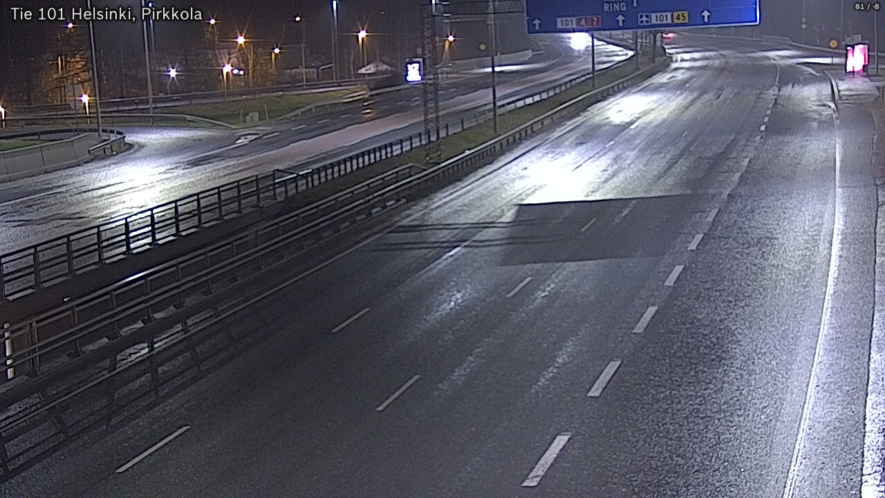 Weather Camera Image Road 101 Helsinki Pirkkola, Helsinki, Uusimaa