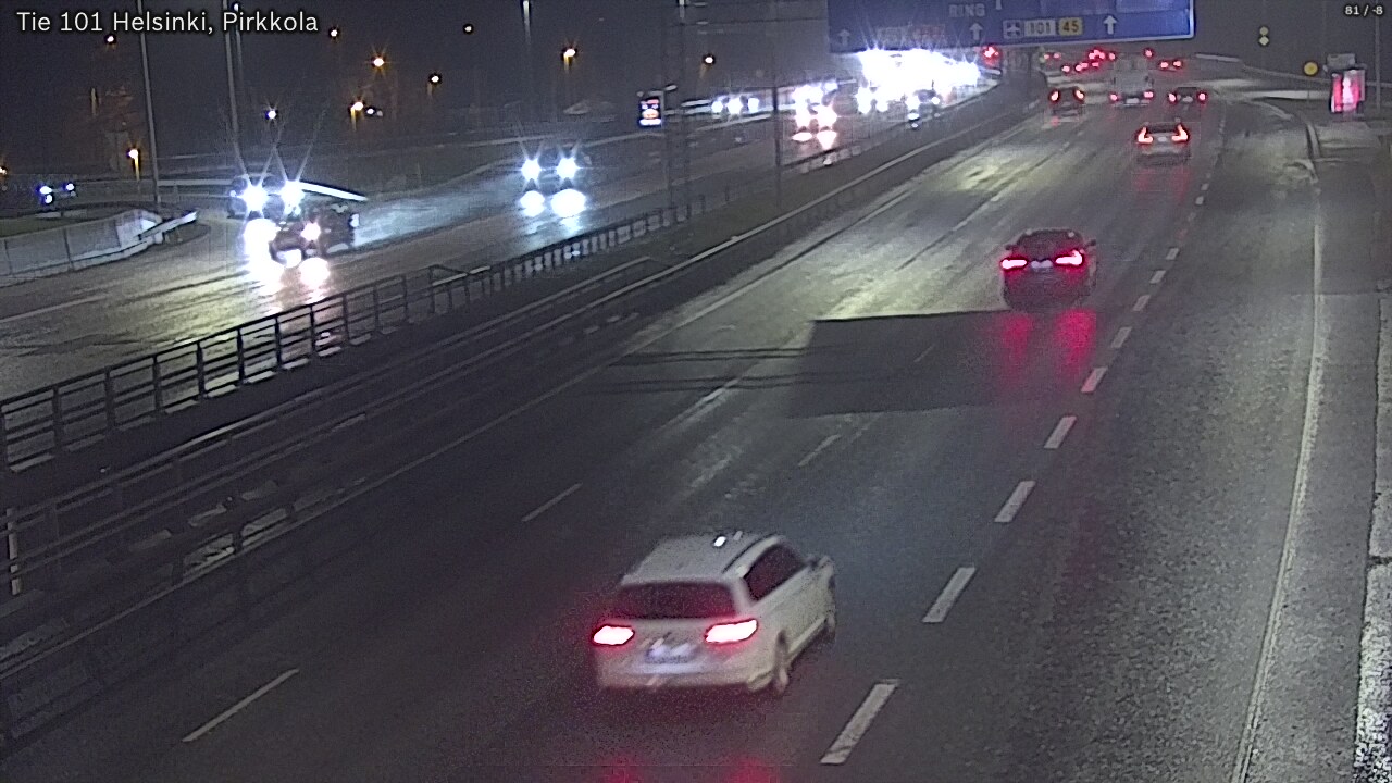 Weather Camera Image Road 101 Helsinki Pirkkola, Helsinki, Uusimaa