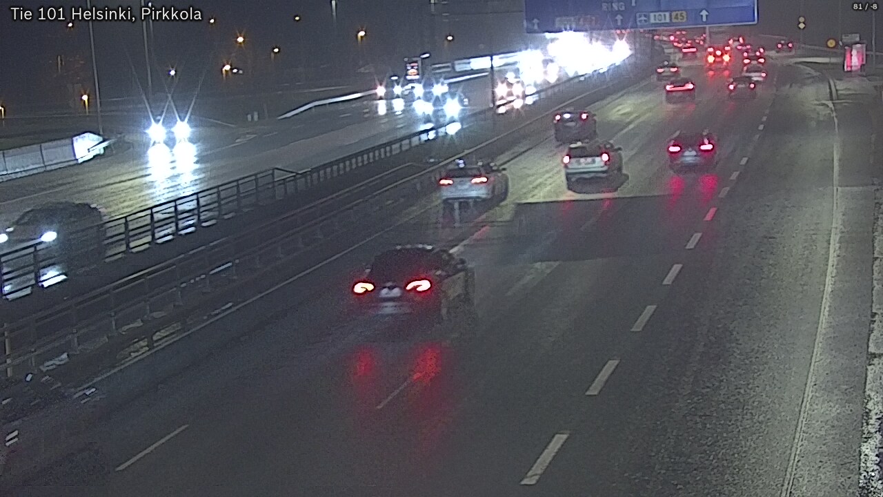 Weather Camera Image Road 101 Helsinki Pirkkola, Helsinki, Uusimaa