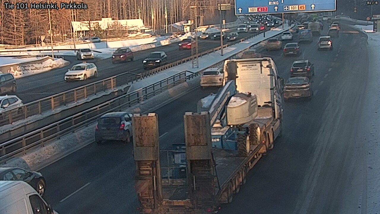 Weather Camera Image Road 101 Helsinki Pirkkola, Helsinki, Uusimaa
