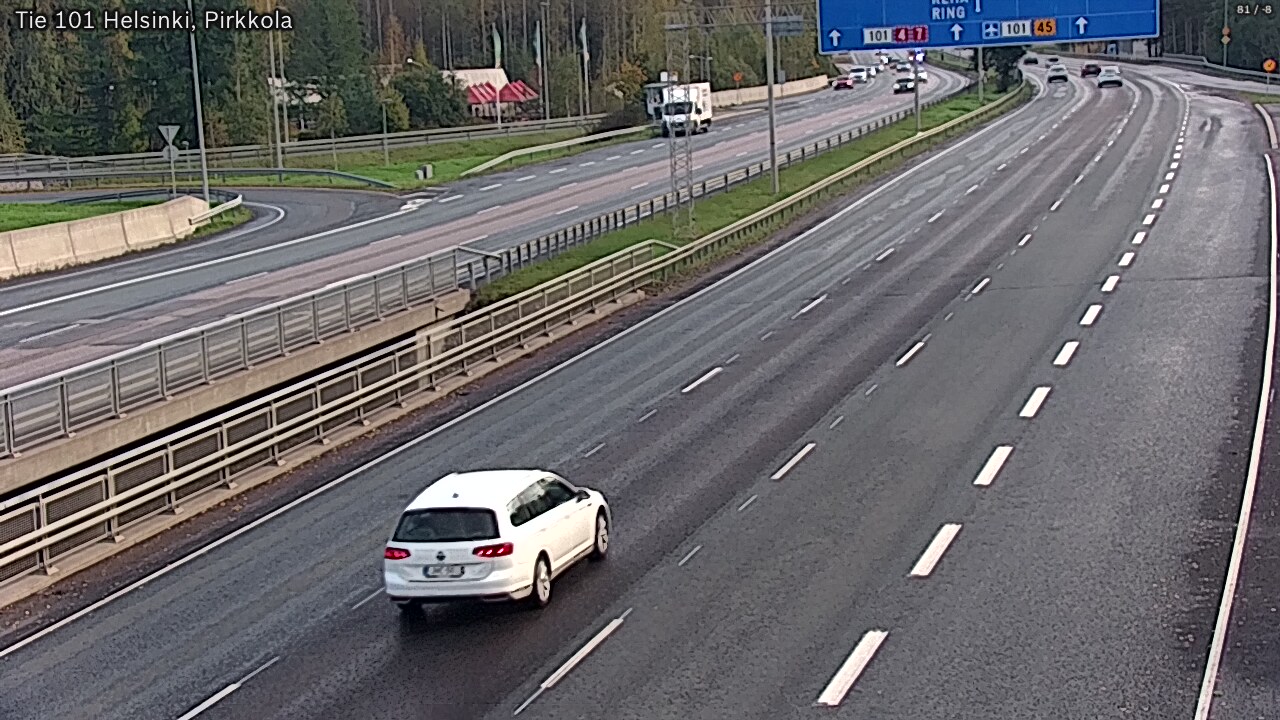 Weather Camera Image Väg 101 Helsingfors Britas, Helsinki, Uusimaa