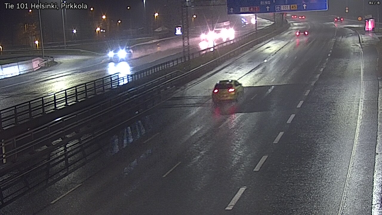 Weather Camera Image Road 101 Helsinki Pirkkola, Helsinki, Uusimaa