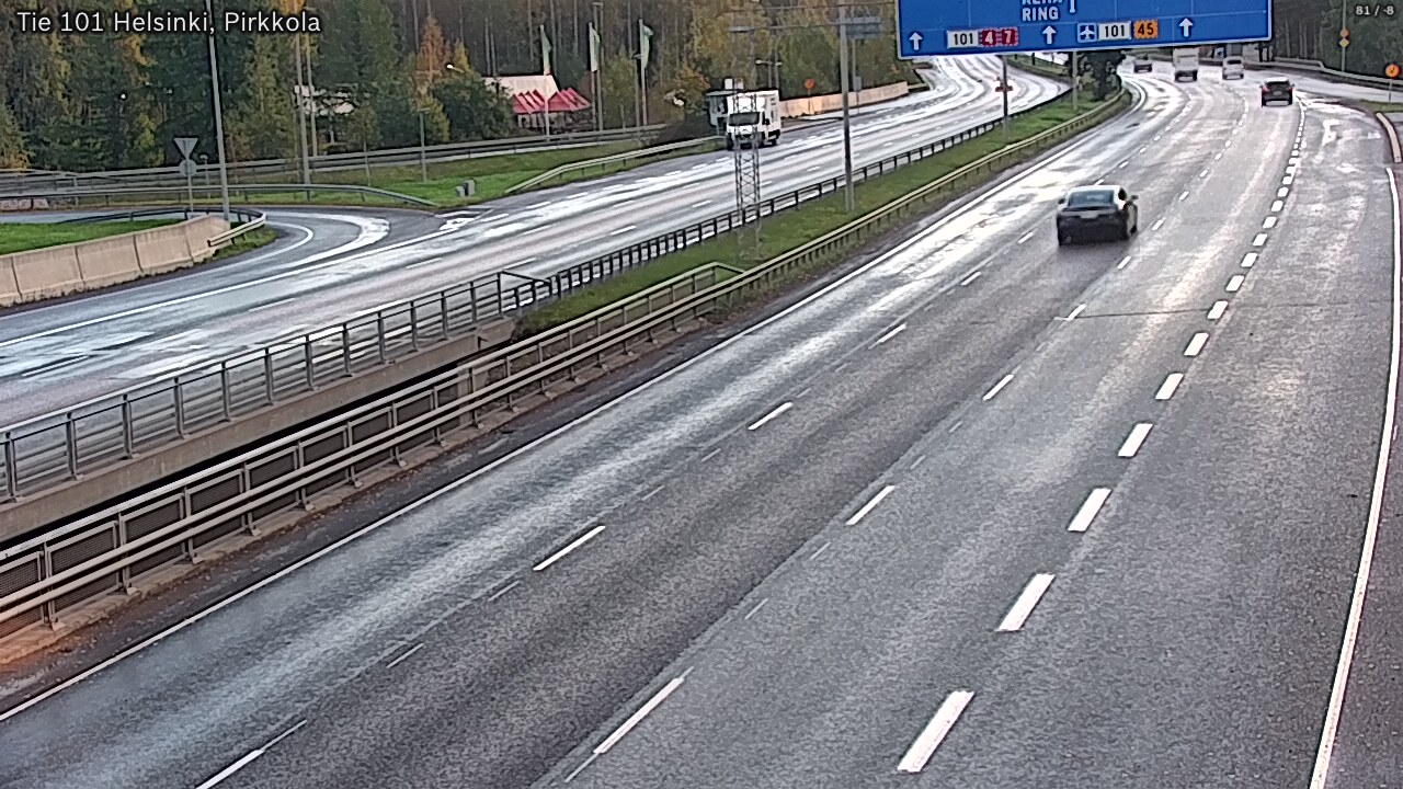 Weather Camera Image Väg 101 Helsingfors Britas, Helsinki, Uusimaa