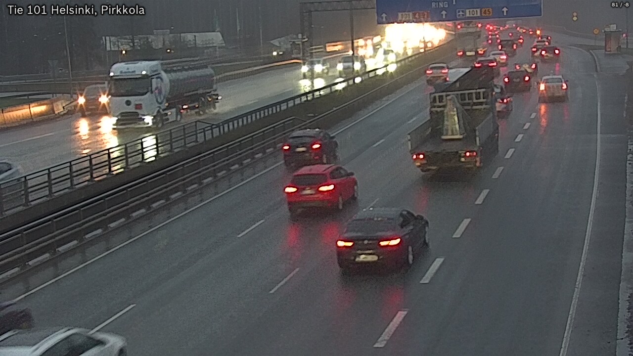 Weather Camera Image Road 101 Helsinki Pirkkola, Helsinki, Uusimaa