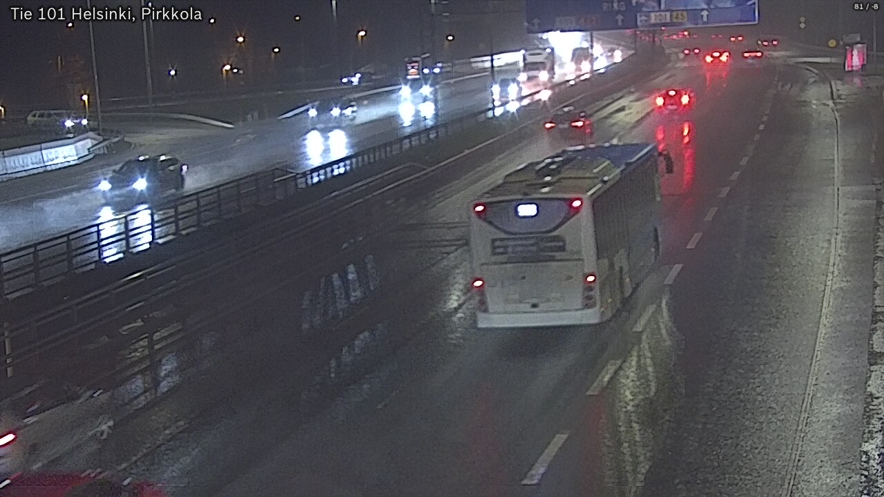 Weather Camera Image Road 101 Helsinki Pirkkola, Helsinki, Uusimaa