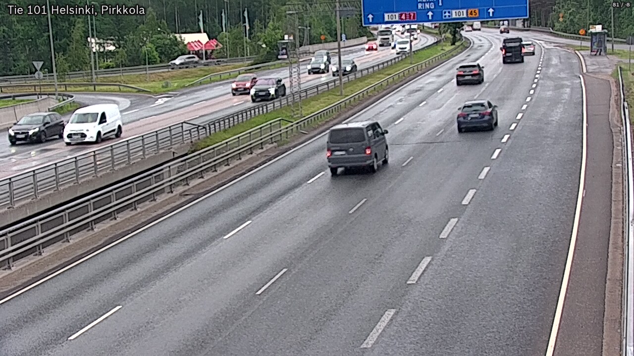 Weather Camera Image Väg 101 Helsingfors Britas, Helsinki, Uusimaa
