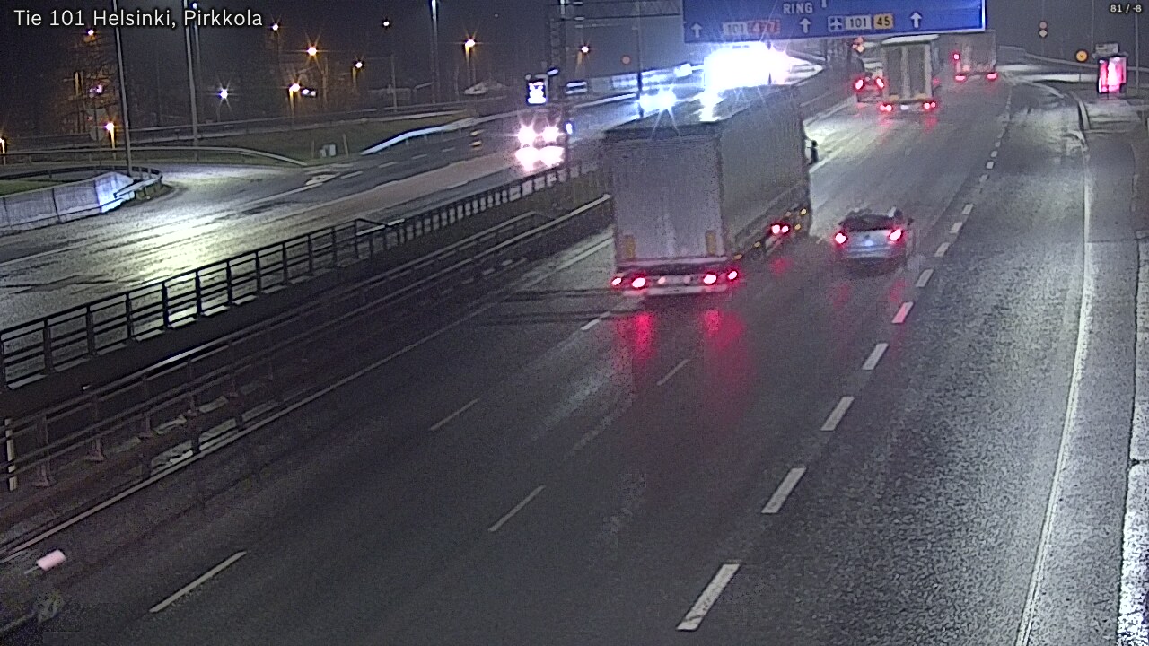Weather Camera Image Road 101 Helsinki Pirkkola, Helsinki, Uusimaa