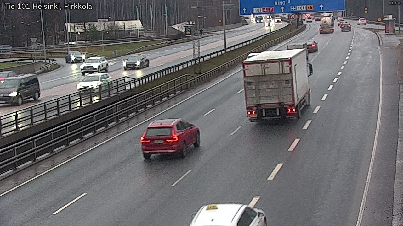 Weather Camera Image Väg 101 Helsingfors Britas, Helsinki, Uusimaa