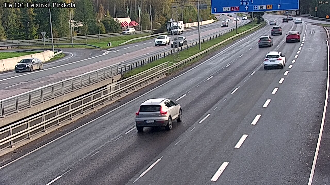 Weather Camera Image Väg 101 Helsingfors Britas, Helsinki, Uusimaa