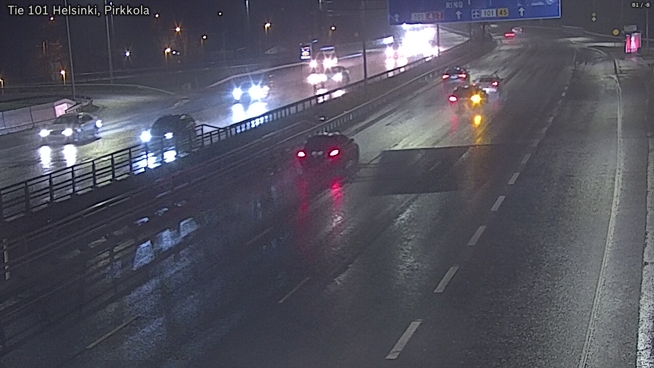 Weather Camera Image Road 101 Helsinki Pirkkola, Helsinki, Uusimaa