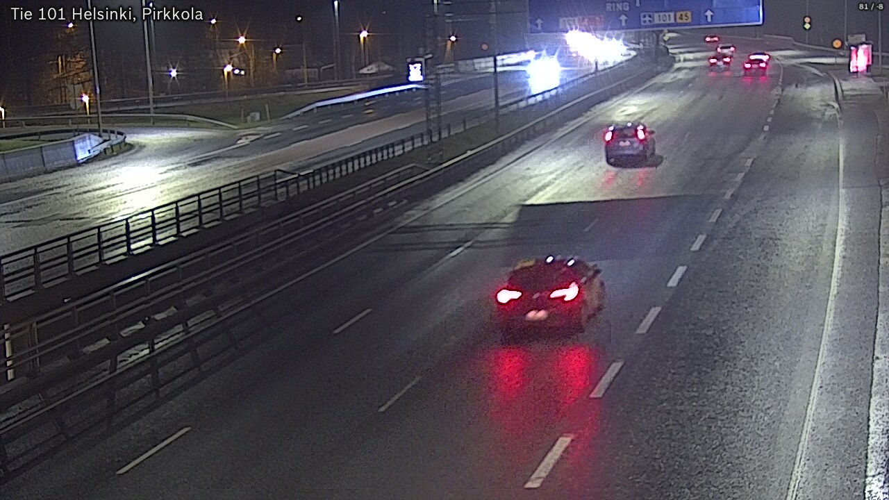 Weather Camera Image Road 101 Helsinki Pirkkola, Helsinki, Uusimaa