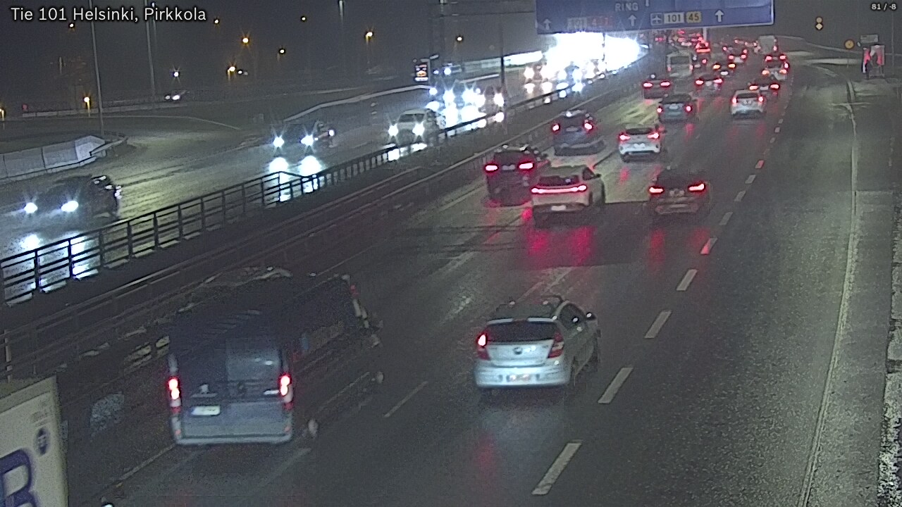 Weather Camera Image Road 101 Helsinki Pirkkola, Helsinki, Uusimaa