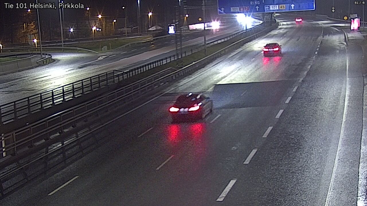Weather Camera Image Road 101 Helsinki Pirkkola, Helsinki, Uusimaa