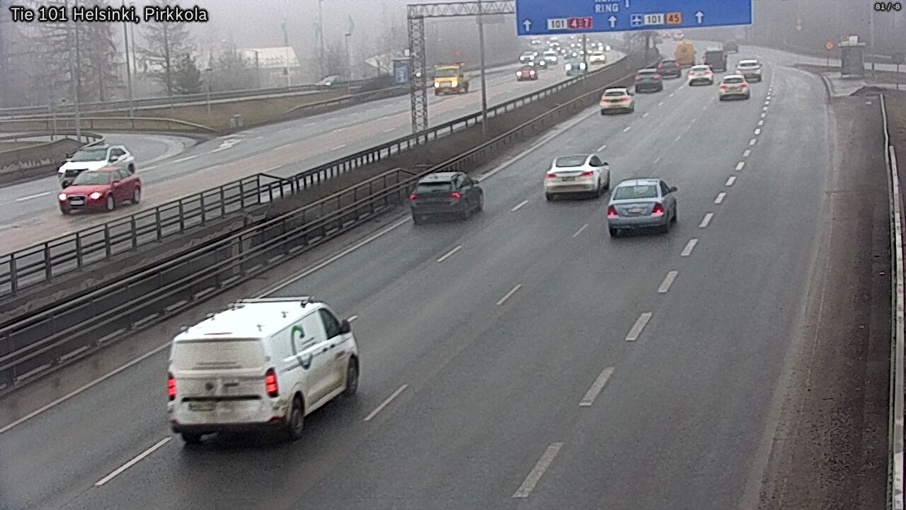 Weather Camera Image Väg 101 Helsingfors Britas, Helsinki, Uusimaa