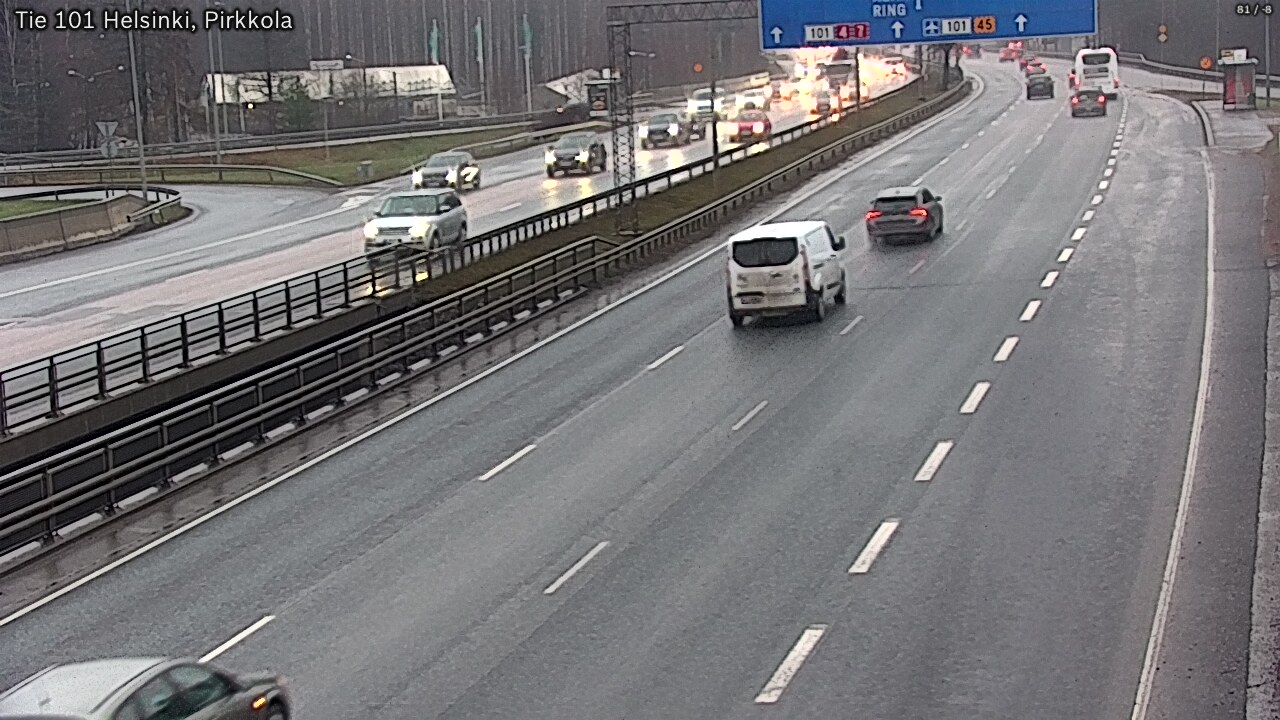 Weather Camera Image Väg 101 Helsingfors Britas, Helsinki, Uusimaa