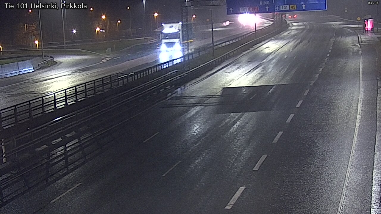 Weather Camera Image Road 101 Helsinki Pirkkola, Helsinki, Uusimaa
