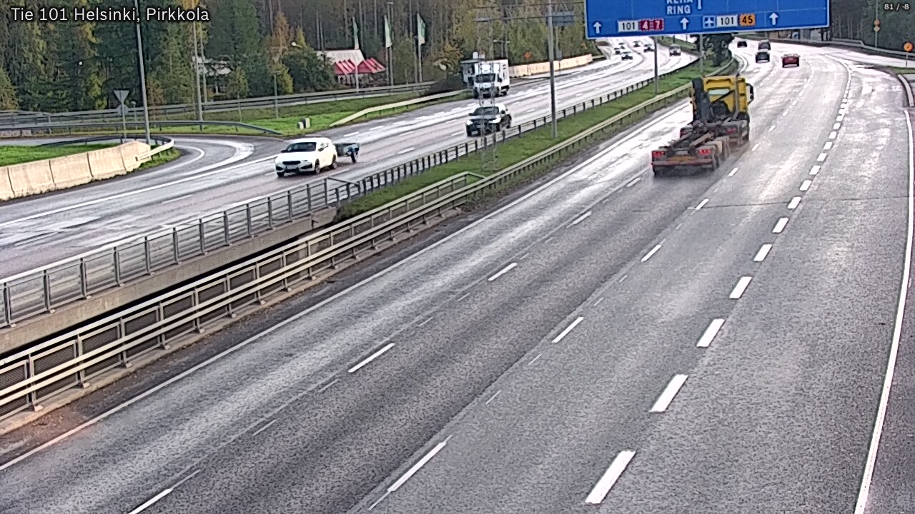Weather Camera Image Väg 101 Helsingfors Britas, Helsinki, Uusimaa