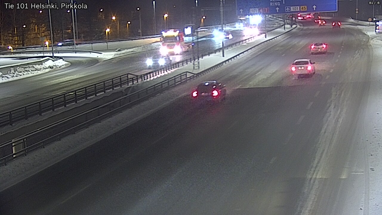 Weather Camera Image Road 101 Helsinki Pirkkola, Helsinki, Uusimaa