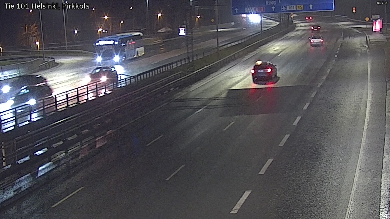 Weather Camera Image Road 101 Helsinki Pirkkola, Helsinki, Uusimaa