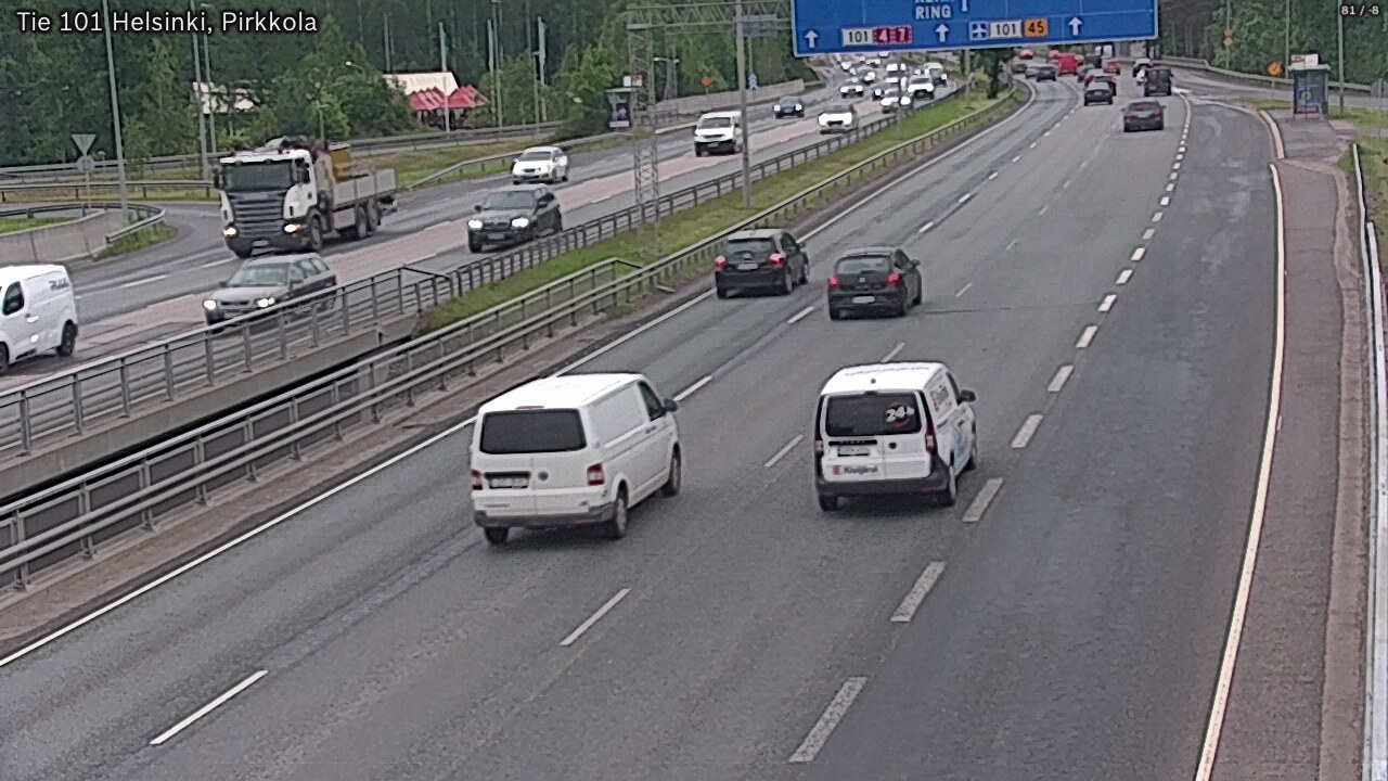 Weather Camera Image Väg 101 Helsingfors Britas, Helsinki, Uusimaa
