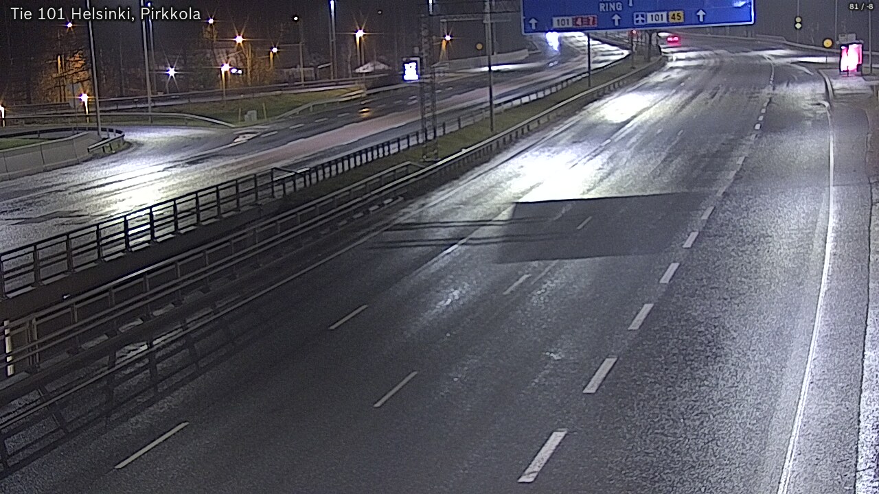 Weather Camera Image Road 101 Helsinki Pirkkola, Helsinki, Uusimaa