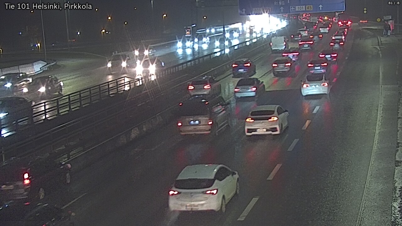 Weather Camera Image Road 101 Helsinki Pirkkola, Helsinki, Uusimaa