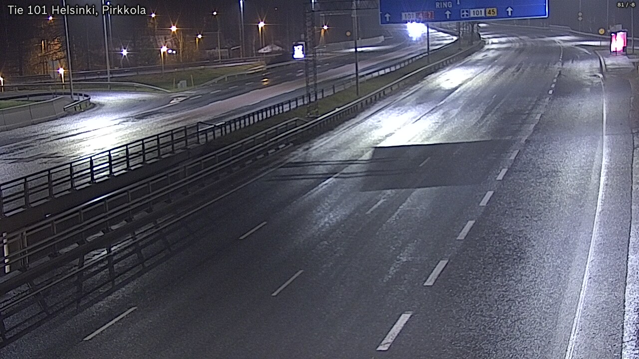 Weather Camera Image Road 101 Helsinki Pirkkola, Helsinki, Uusimaa