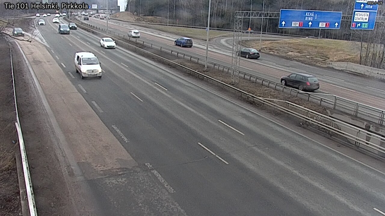 Weather Camera Image Road 101 Helsinki Pirkkola, Helsinki, Uusimaa