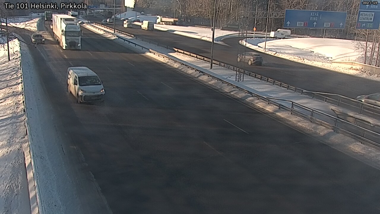 Weather Camera Image Road 101 Helsinki Pirkkola, Helsinki, Uusimaa
