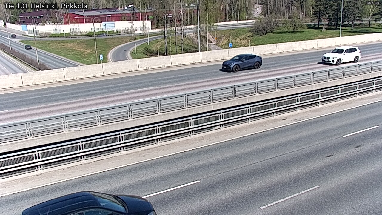 Weather Camera Image Väg 101 Helsingfors Britas, Helsinki, Uusimaa