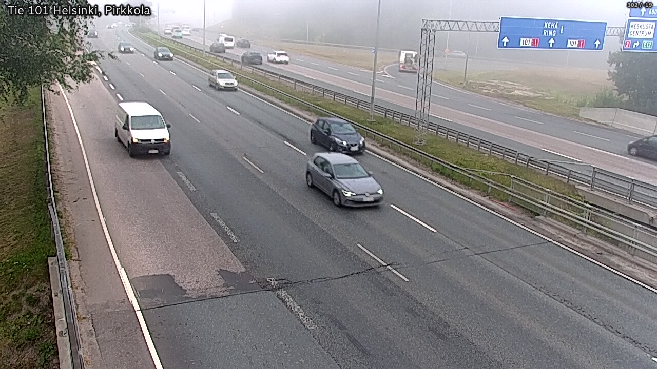 Weather Camera Image Road 101 Helsinki Pirkkola, Helsinki, Uusimaa