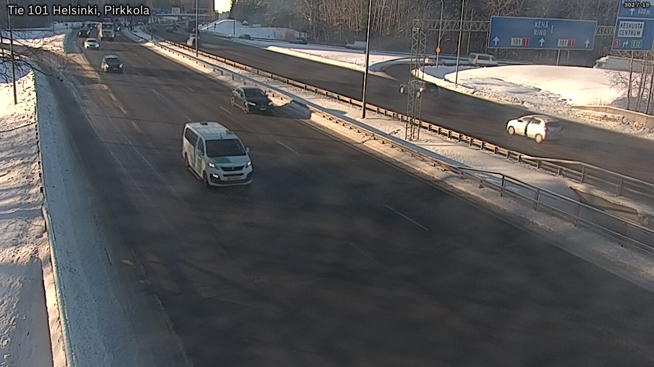 Weather Camera Image Road 101 Helsinki Pirkkola, Helsinki, Uusimaa