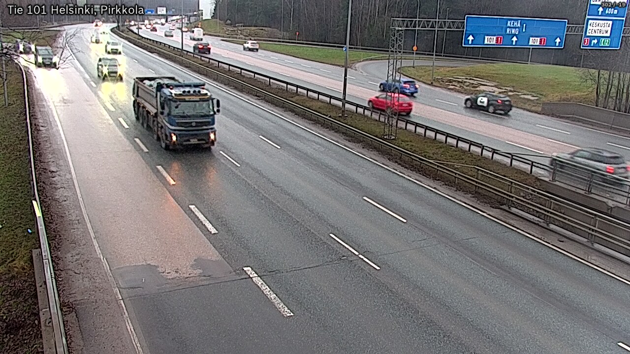 Weather Camera Image Road 101 Helsinki Pirkkola, Helsinki, Uusimaa