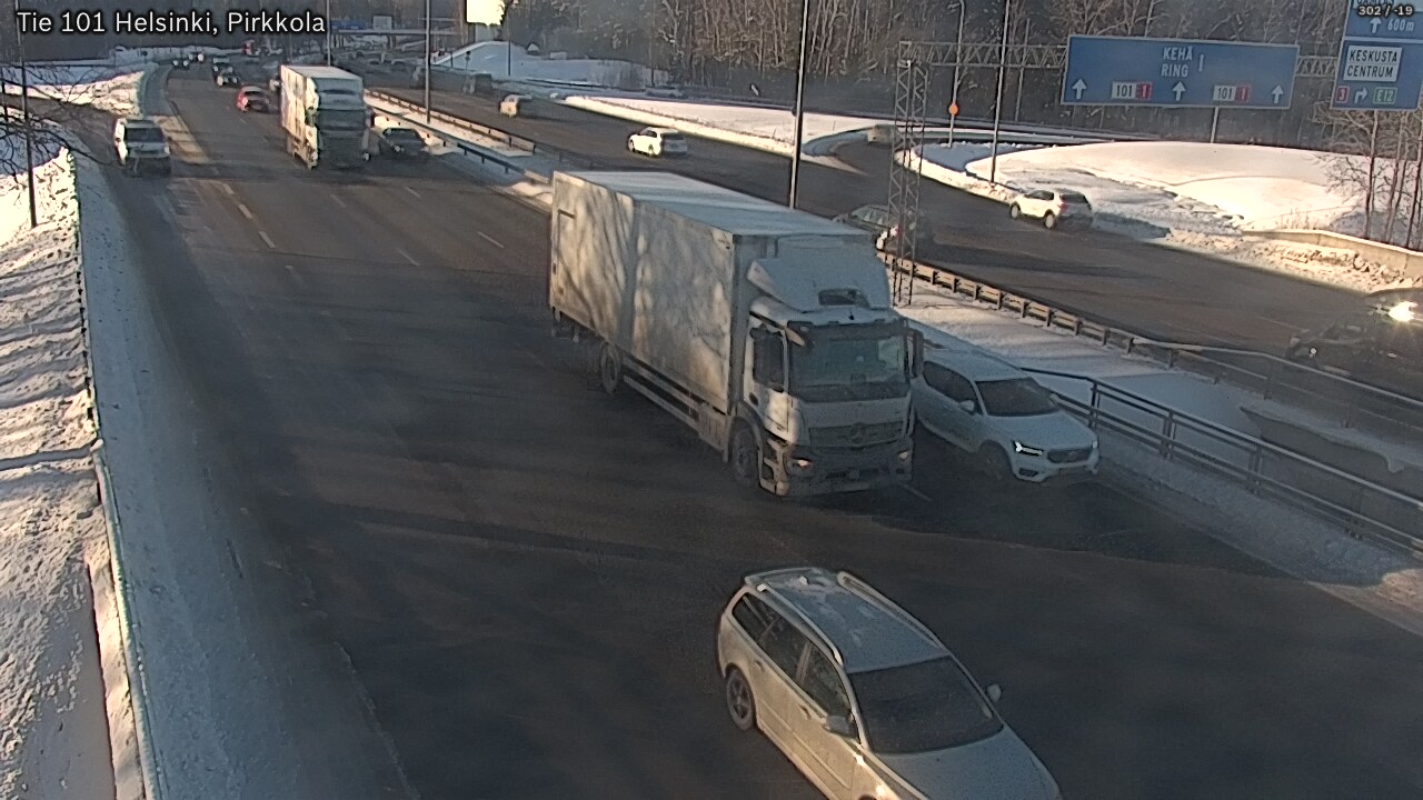 Weather Camera Image Road 101 Helsinki Pirkkola, Helsinki, Uusimaa