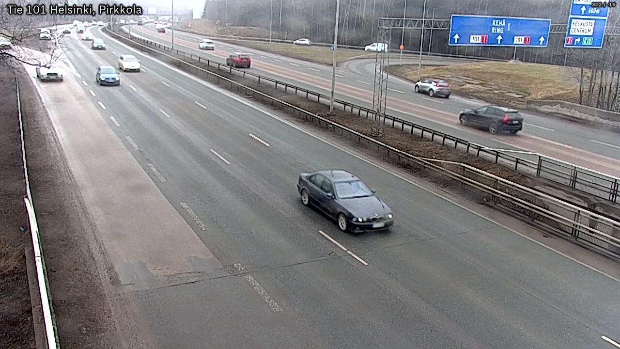 Weather Camera Image Road 101 Helsinki Pirkkola, Helsinki, Uusimaa